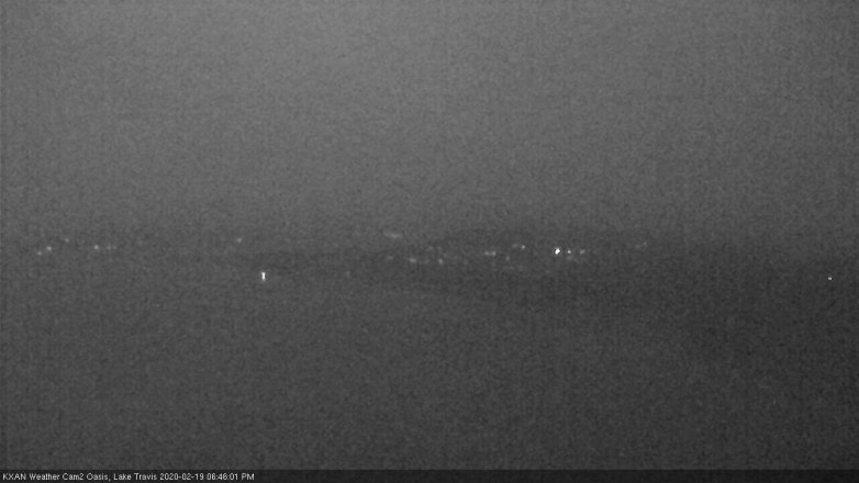 Lake Travis webcam, February 19, 2020 6:45 PM CT