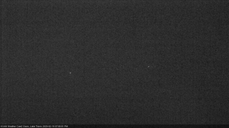 Lake Travis webcam, February 19, 2020 7:00 PM CT