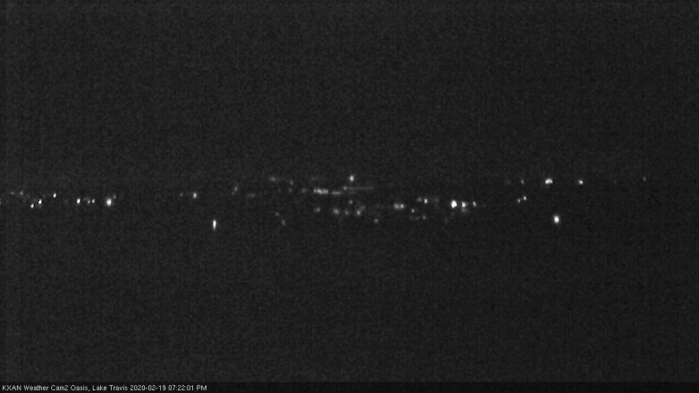 Lake Travis webcam, February 19, 2020 7:25 PM CT