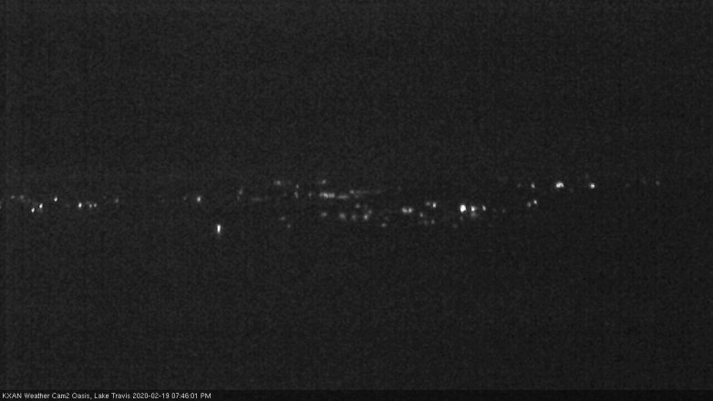 Lake Travis webcam, February 19, 2020 7:45 PM CT