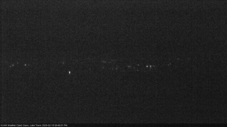 Lake Travis webcam, February 19, 2020 9:45 PM CT