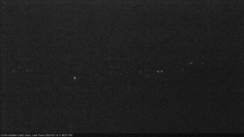Lake Travis webcam, February 19, 2020 11:45 PM CT