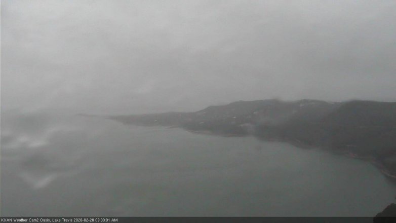 Lake Travis webcam, February 20, 2020 9:00 AM CT