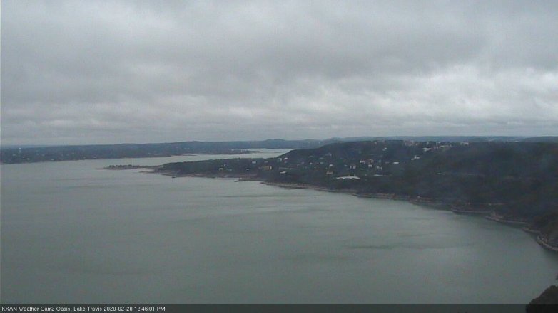 Lake Travis webcam, February 20, 2020 12:45 PM CT