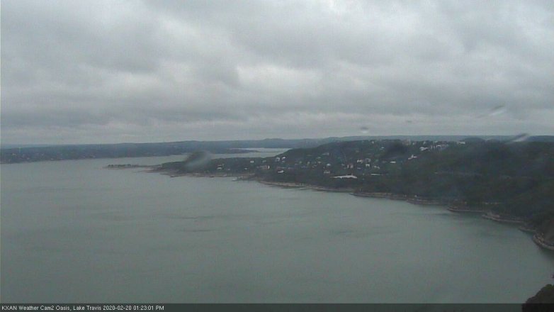 Lake Travis webcam, February 20, 2020 1:25 PM CT