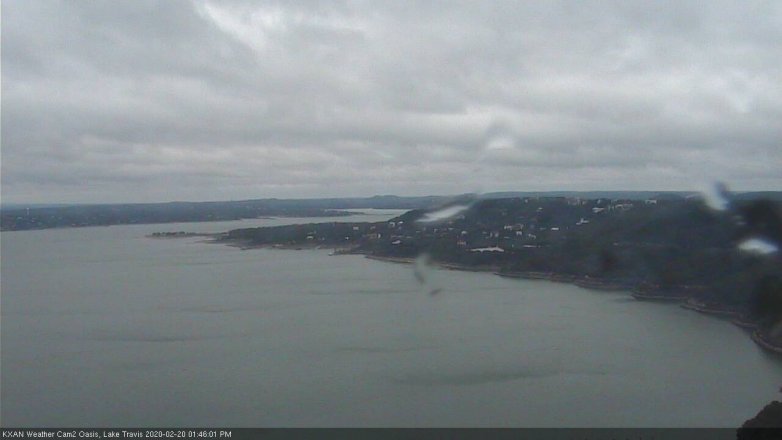 Lake Travis webcam, February 20, 2020 1:45 PM CT
