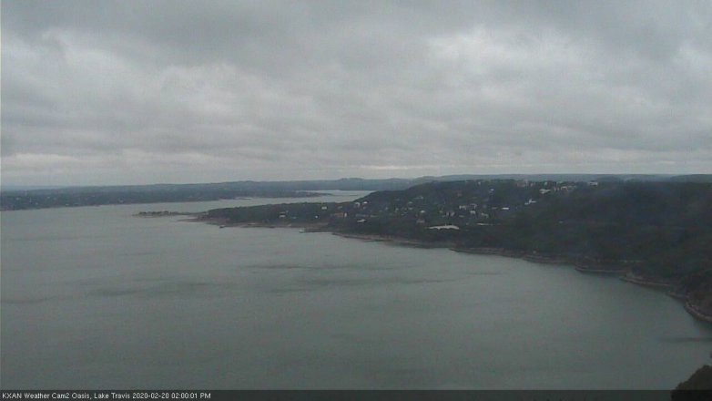 Lake Travis webcam, February 20, 2020 2:00 PM CT