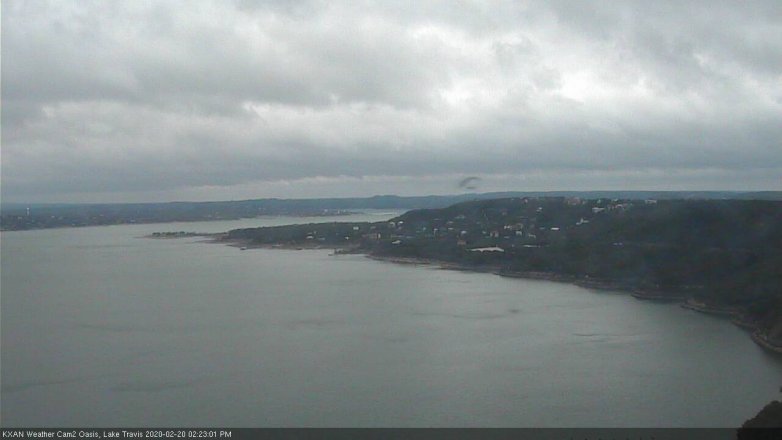 Lake Travis webcam, February 20, 2020 2:25 PM CT