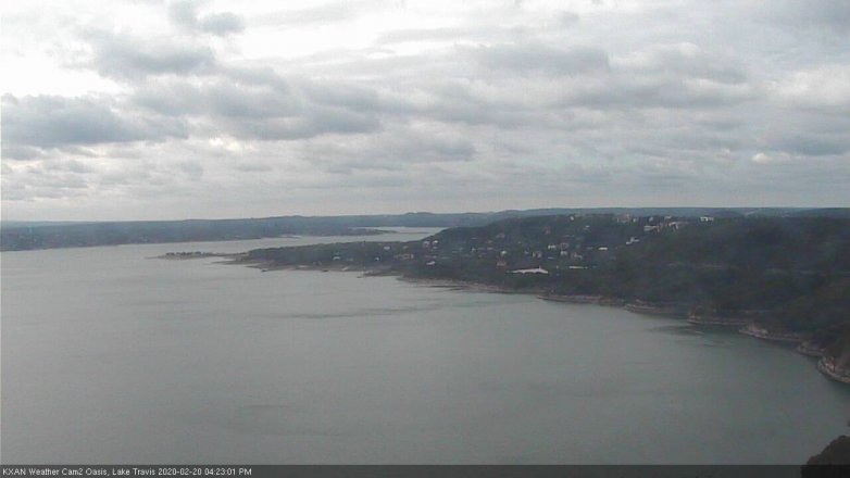 Lake Travis webcam, February 20, 2020 4:25 PM CT