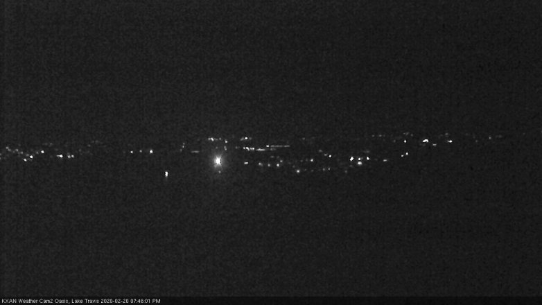 Lake Travis webcam, February 20, 2020 7:45 PM CT