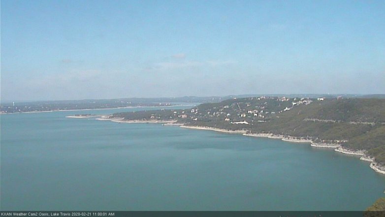 Lake Travis webcam, February 21, 2020 11:00 AM CT
