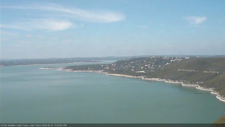 Lake Travis webcam, February 21, 2020 12:25 PM CT
