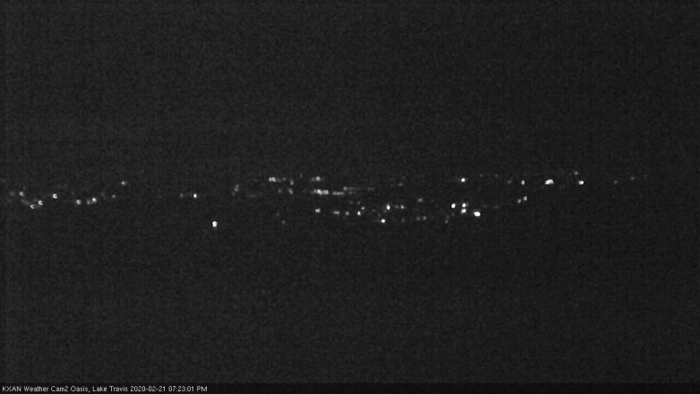 Lake Travis webcam, February 21, 2020 7:25 PM CT