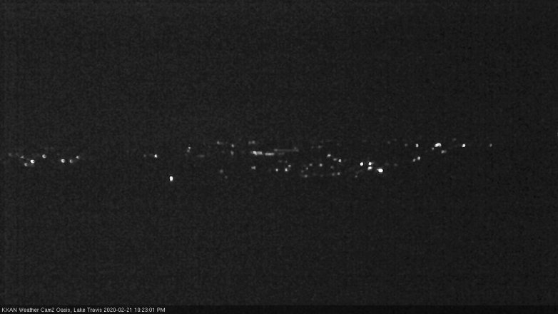 Lake Travis webcam, February 21, 2020 10:25 PM CT