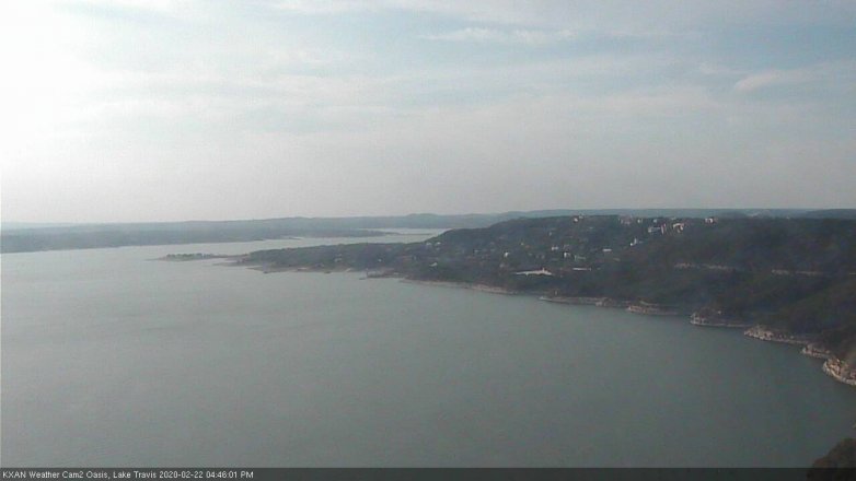 Lake Travis webcam, February 22, 2020 4:45 PM CT