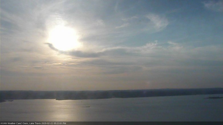 Lake Travis webcam, February 22, 2020 5:25 PM CT