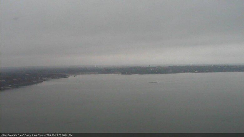 Lake Travis webcam, February 23, 2020 9:25 AM CT