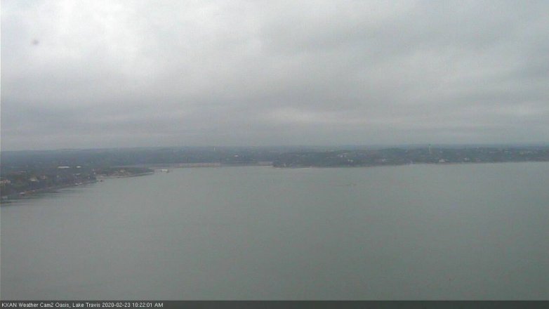 Lake Travis webcam, February 23, 2020 10:25 AM CT