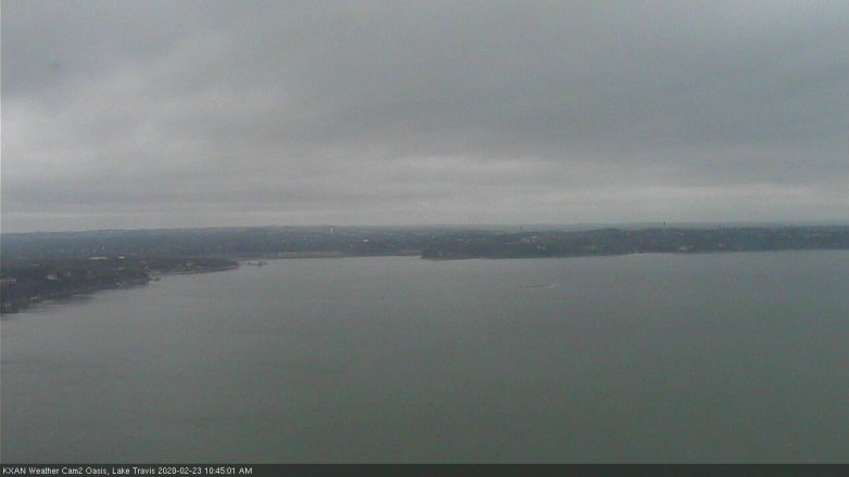 Lake Travis webcam, February 23, 2020 10:45 AM CT