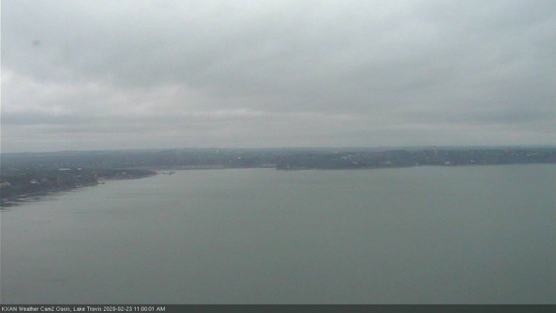 Lake Travis webcam, February 23, 2020 11:00 AM CT