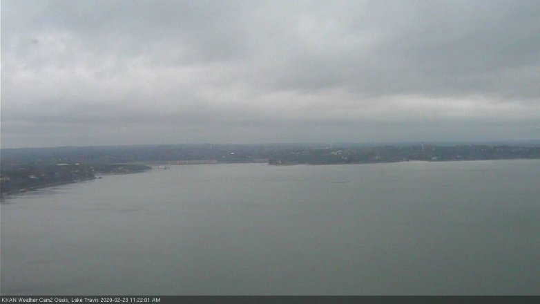 Lake Travis webcam, February 23, 2020 11:25 AM CT