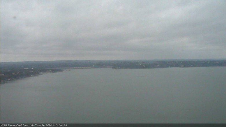 Lake Travis webcam, February 23, 2020 12:25 PM CT