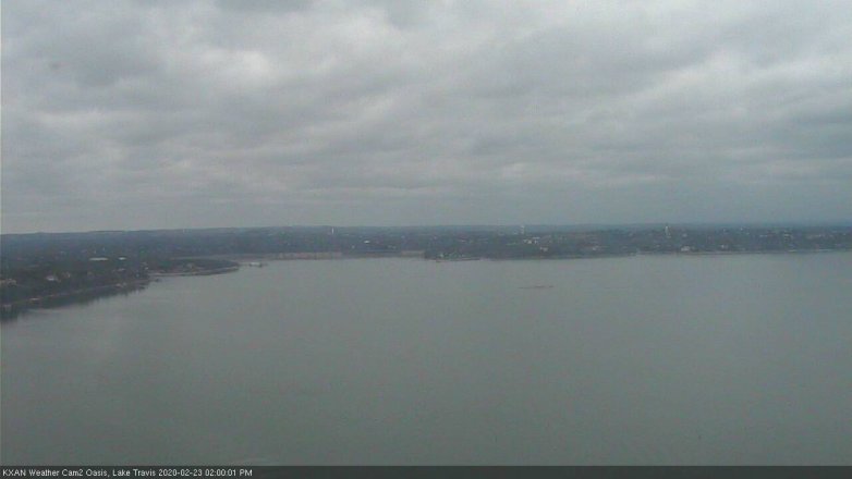 Lake Travis webcam, February 23, 2020 2:00 PM CT