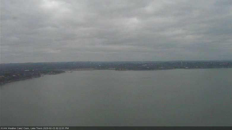 Lake Travis webcam, February 23, 2020 2:25 PM CT