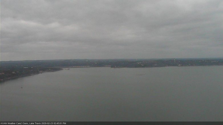 Lake Travis webcam, February 23, 2020 2:45 PM CT