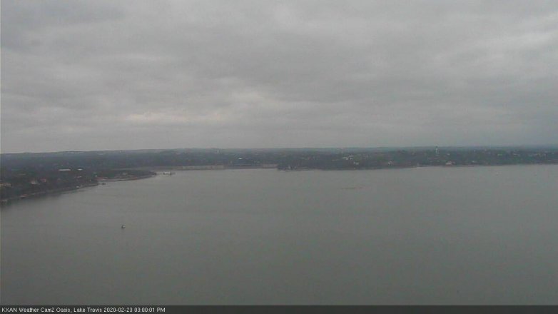Lake Travis webcam, February 23, 2020 3:00 PM CT