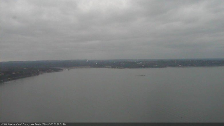 Lake Travis webcam, February 23, 2020 3:25 PM CT