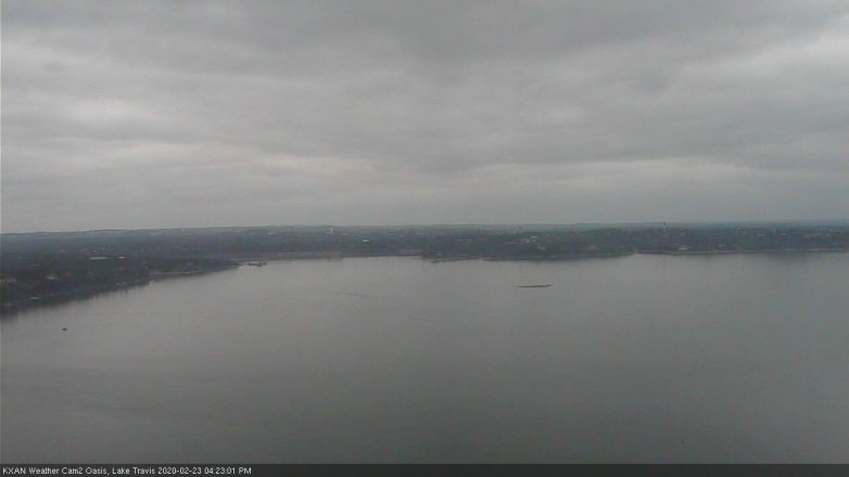 Lake Travis webcam, February 23, 2020 4:25 PM CT