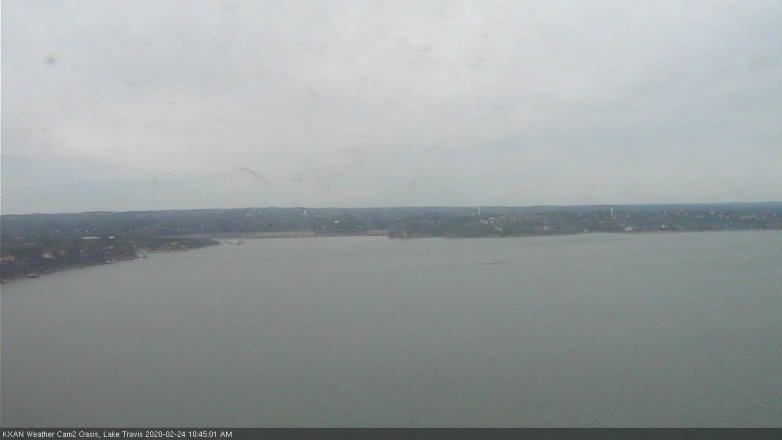 Lake Travis webcam, February 24, 2020 10:45 AM CT