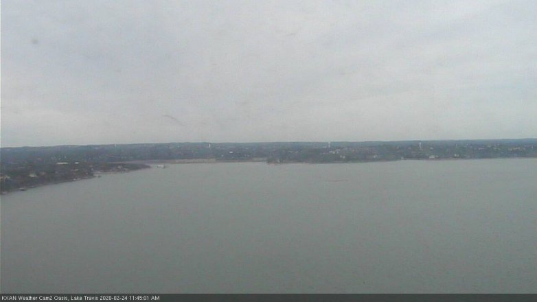Lake Travis webcam, February 24, 2020 11:45 AM CT