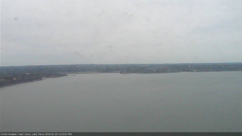 Lake Travis webcam, February 24, 2020 12:25 PM CT