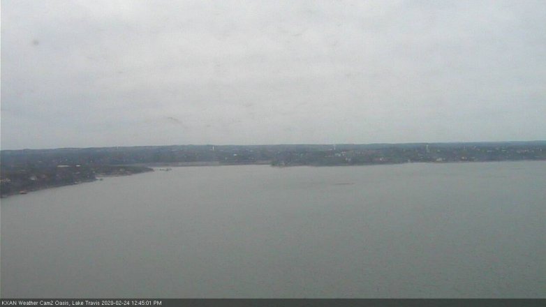 Lake Travis webcam, February 24, 2020 12:45 PM CT