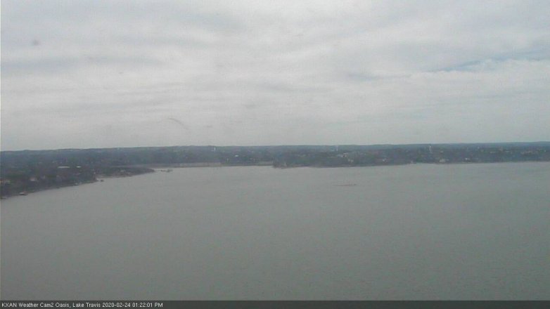 Lake Travis webcam, February 24, 2020 1:25 PM CT
