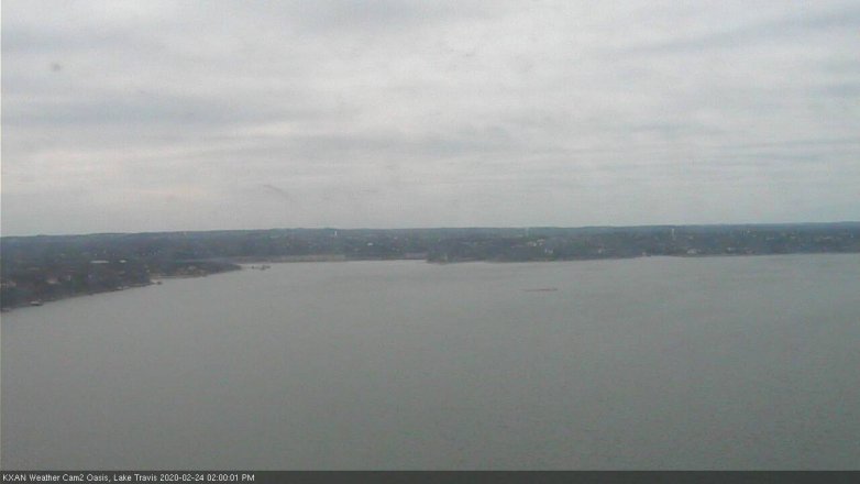 Lake Travis webcam, February 24, 2020 2:00 PM CT