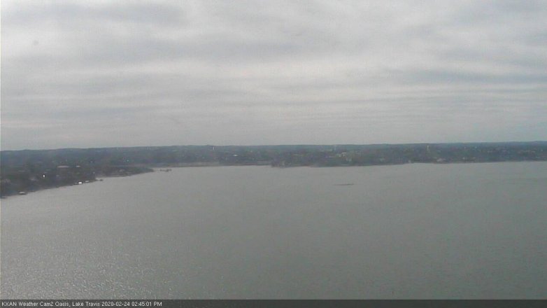 Lake Travis webcam, February 24, 2020 2:45 PM CT