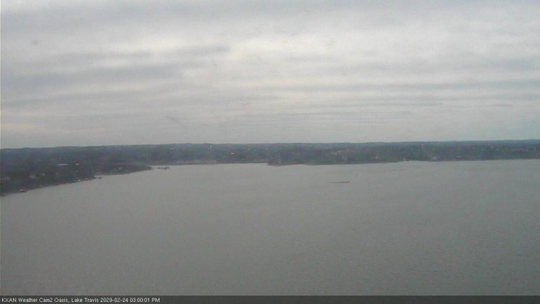 Lake Travis webcam, February 24, 2020 3:00 PM CT