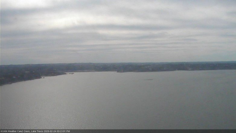 Lake Travis webcam, February 24, 2020 3:25 PM CT