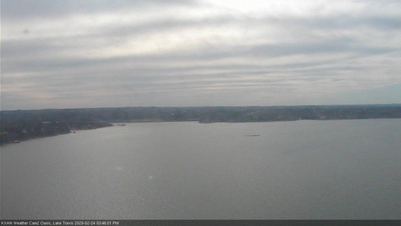 Lake Travis webcam, February 24, 2020 3:45 PM CT
