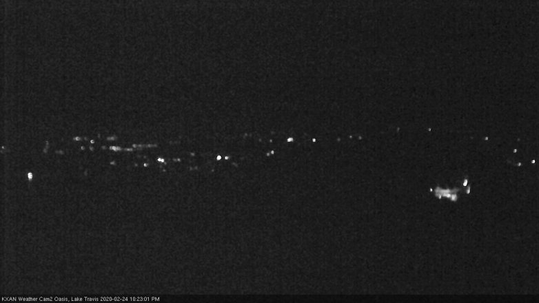 Lake Travis webcam, February 24, 2020 10:25 PM CT