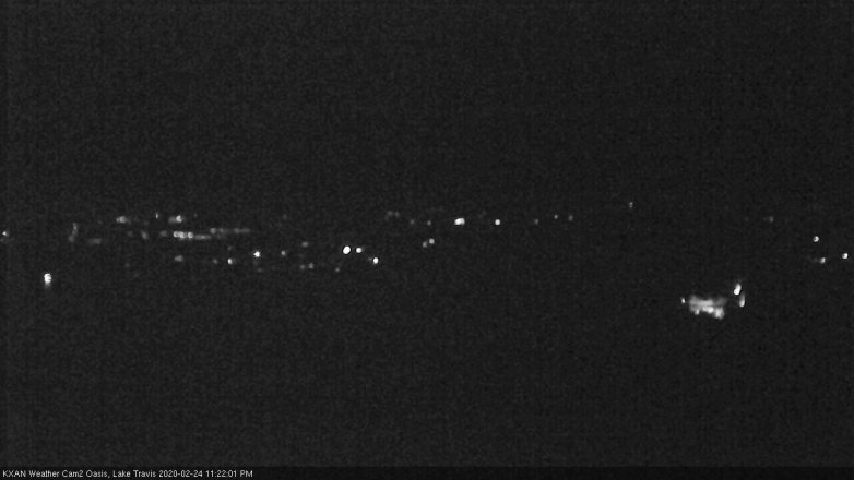 Lake Travis webcam, February 24, 2020 11:25 PM CT