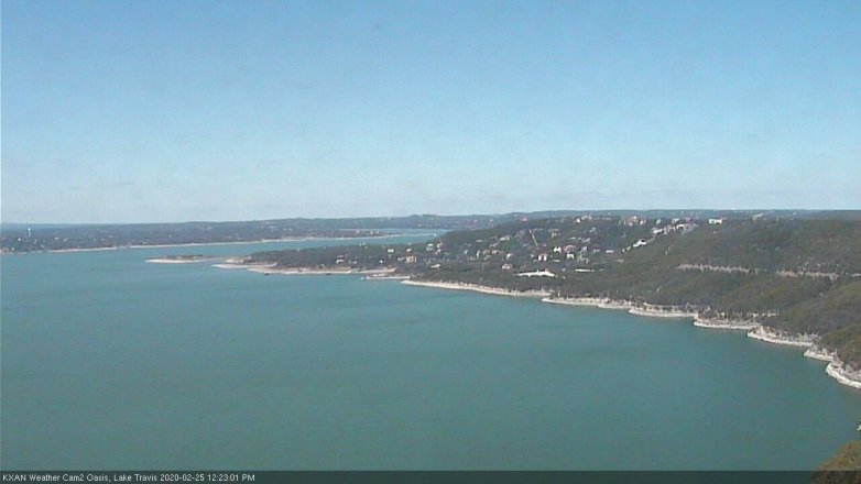 Lake Travis webcam, February 25, 2020 12:25 PM CT