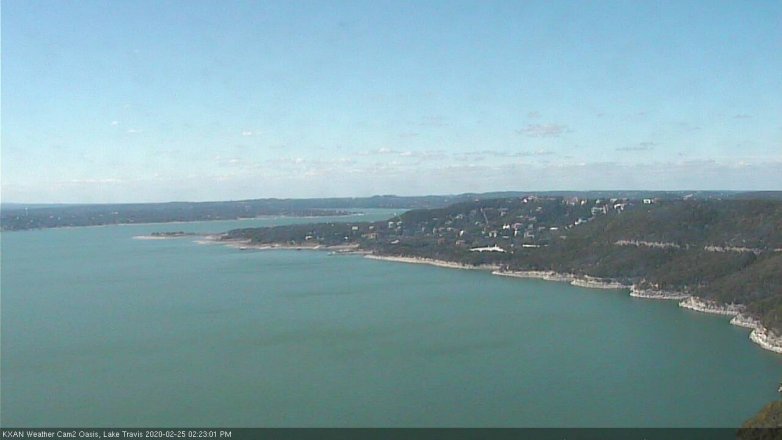 Lake Travis webcam, February 25, 2020 2:25 PM CT