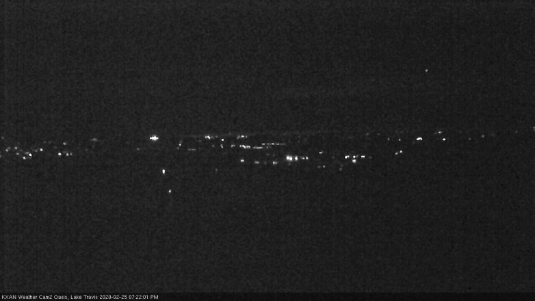 Lake Travis webcam, February 25, 2020 7:25 PM CT
