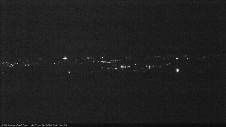 Lake Travis webcam, February 25, 2020 8:25 PM CT