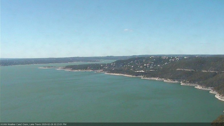 Lake Travis webcam, February 26, 2020 2:25 PM CT