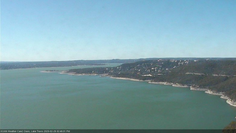 Lake Travis webcam, February 26, 2020 2:45 PM CT